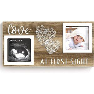 Baby Sonogram Picture Frame for 3" x 3" Ultrasound Photo -